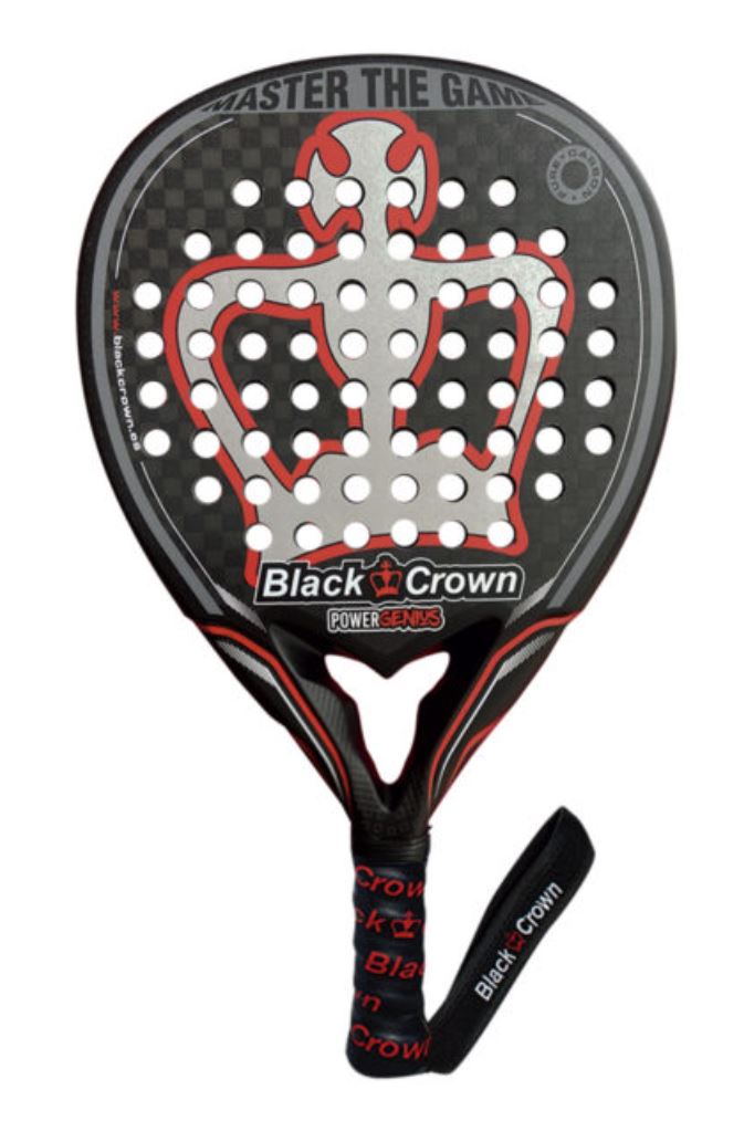 Sort Black Crown Power Genius Padelbat - Black Crown Padel Bat  - 8436572005273