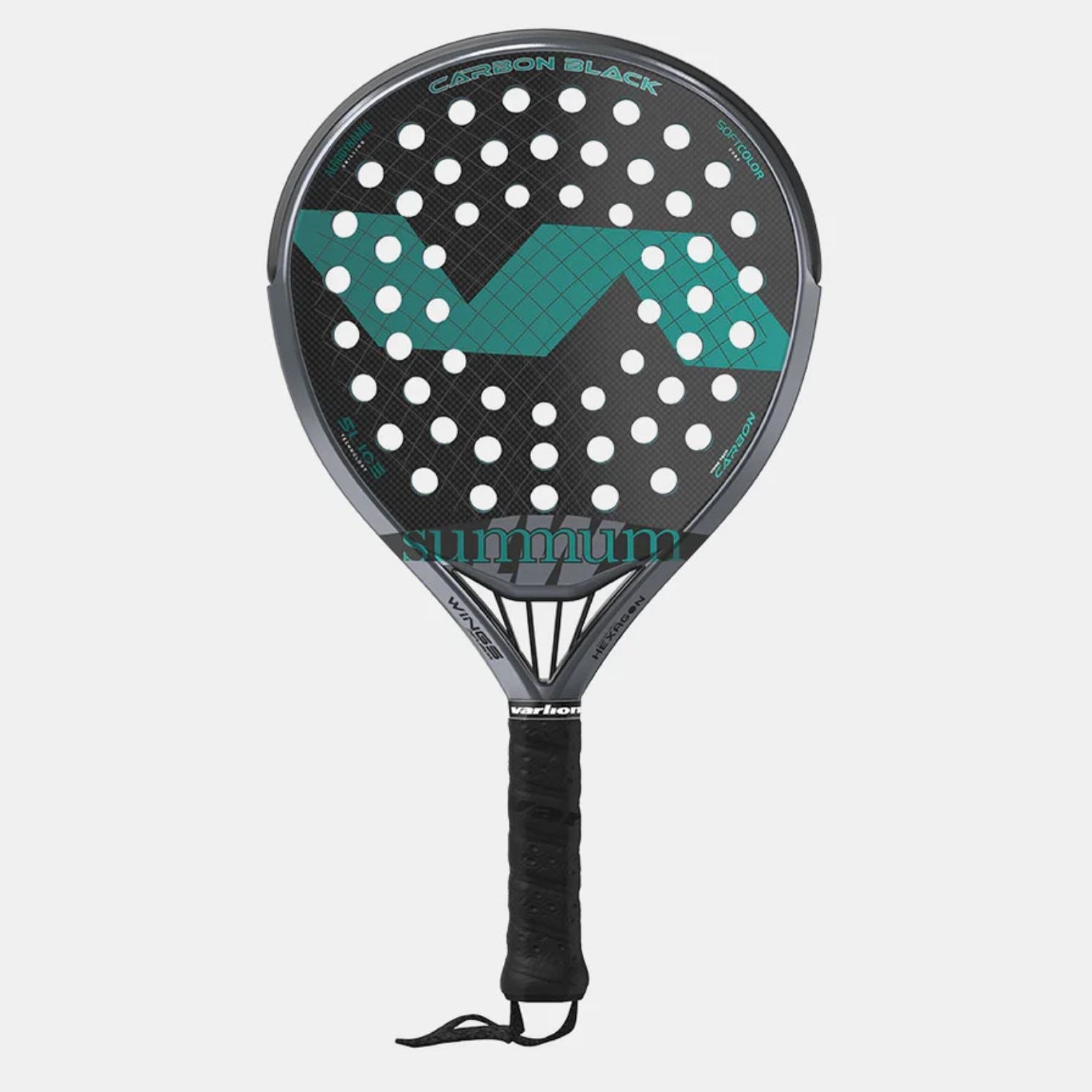 Sort Varlion Summum Carbon Black Padelbat - Varlion Padel Bat