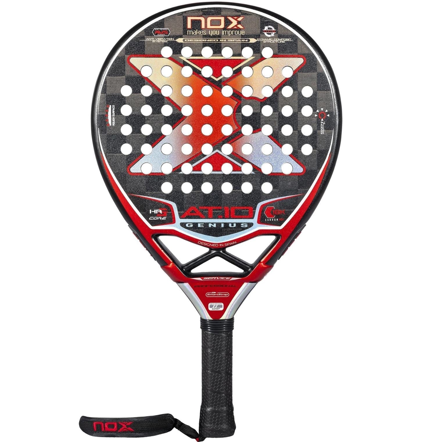 Nox At10 Genius 18k 2022 Padelbat - Nox Padel Bat  - 8436567661729
