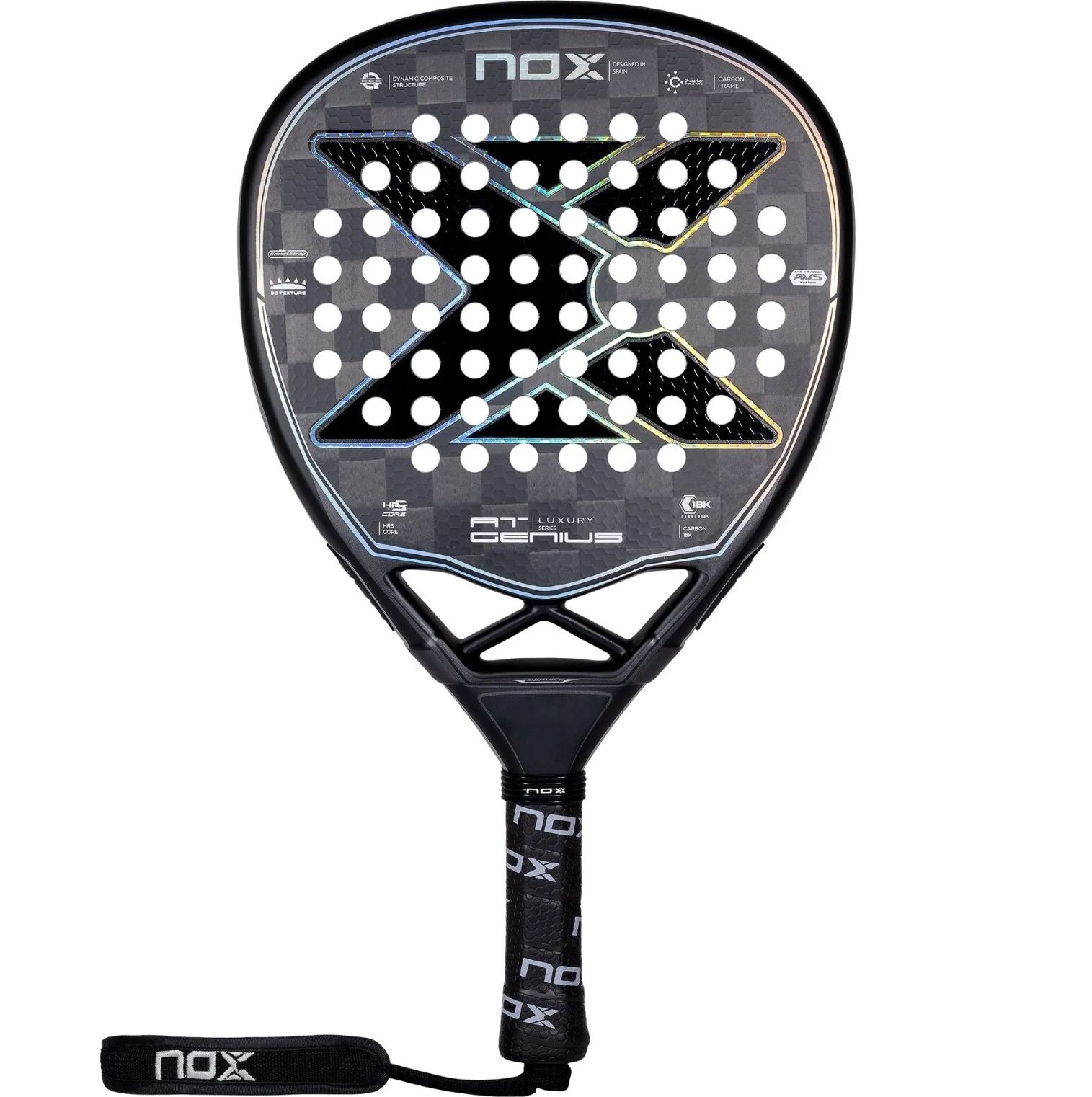 Nox Luxury Genius Attack 18k 2023 Padelbat - Nox Padel Bat
