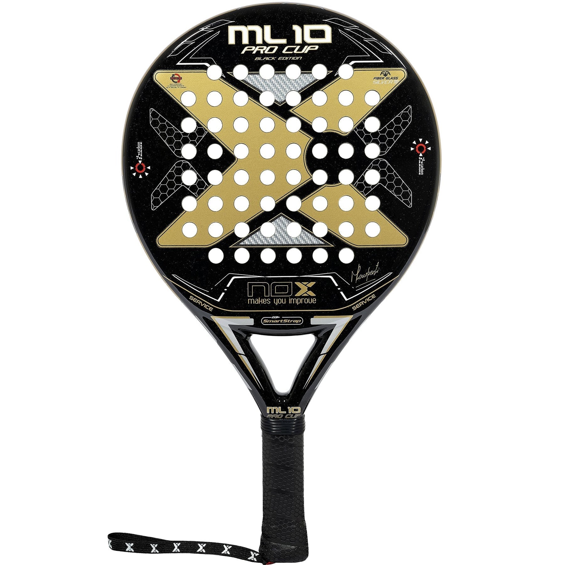 Sort Nox Ml10 Pro Cup Black Edition Padelbat - Nox Padel Bat  - 8436567661804