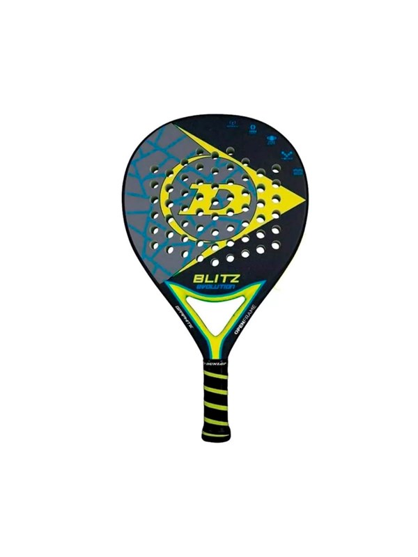 Gul Dunlop Blitz Evolution Yellow Padelbat - Dunlop Padel Bat  - 0045566303332