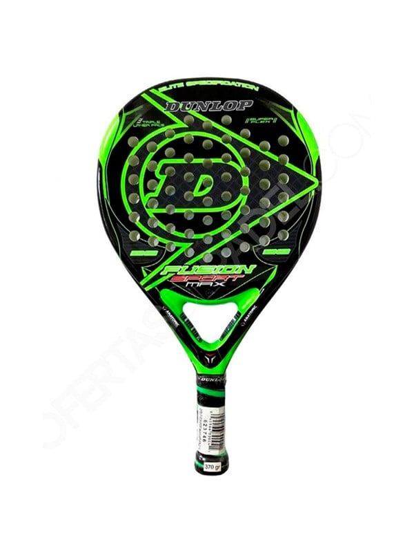 Dunlop Fusion Sport Max Fluor Padelbat - Dunlop Padel Bat  - 0045566300041