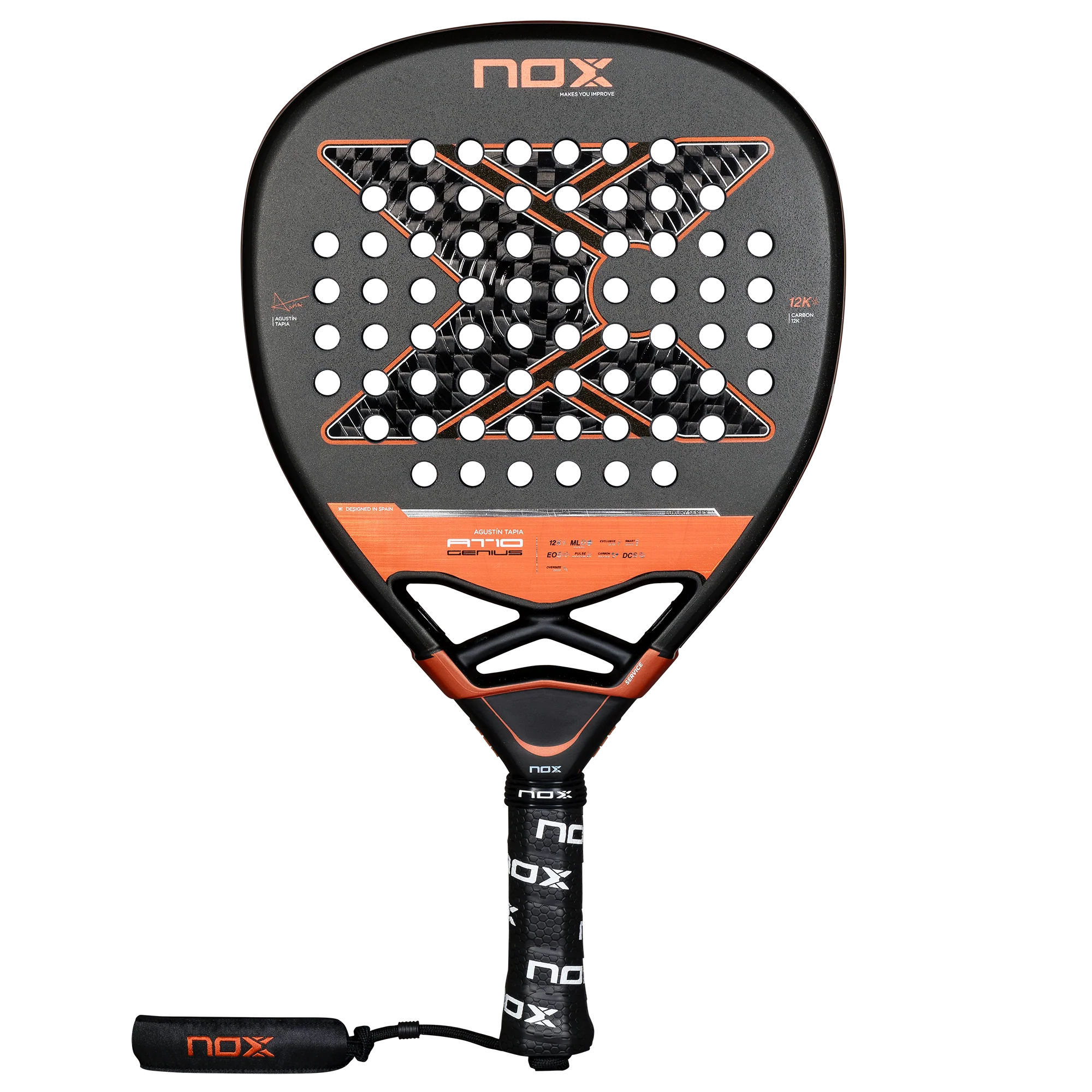 Nox At10 Genius Attack 12k 2025 Padelbat - Nox Padel Bat  - 8436603199933