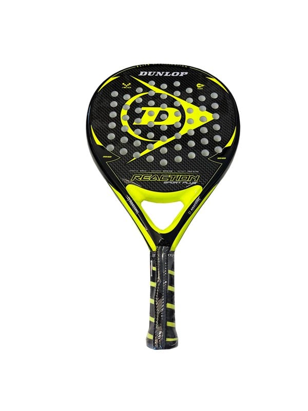 Gul Dunlop Reaction Sport Plus Yellow Padelbat - Dunlop Padel Bat  - 0045566304032