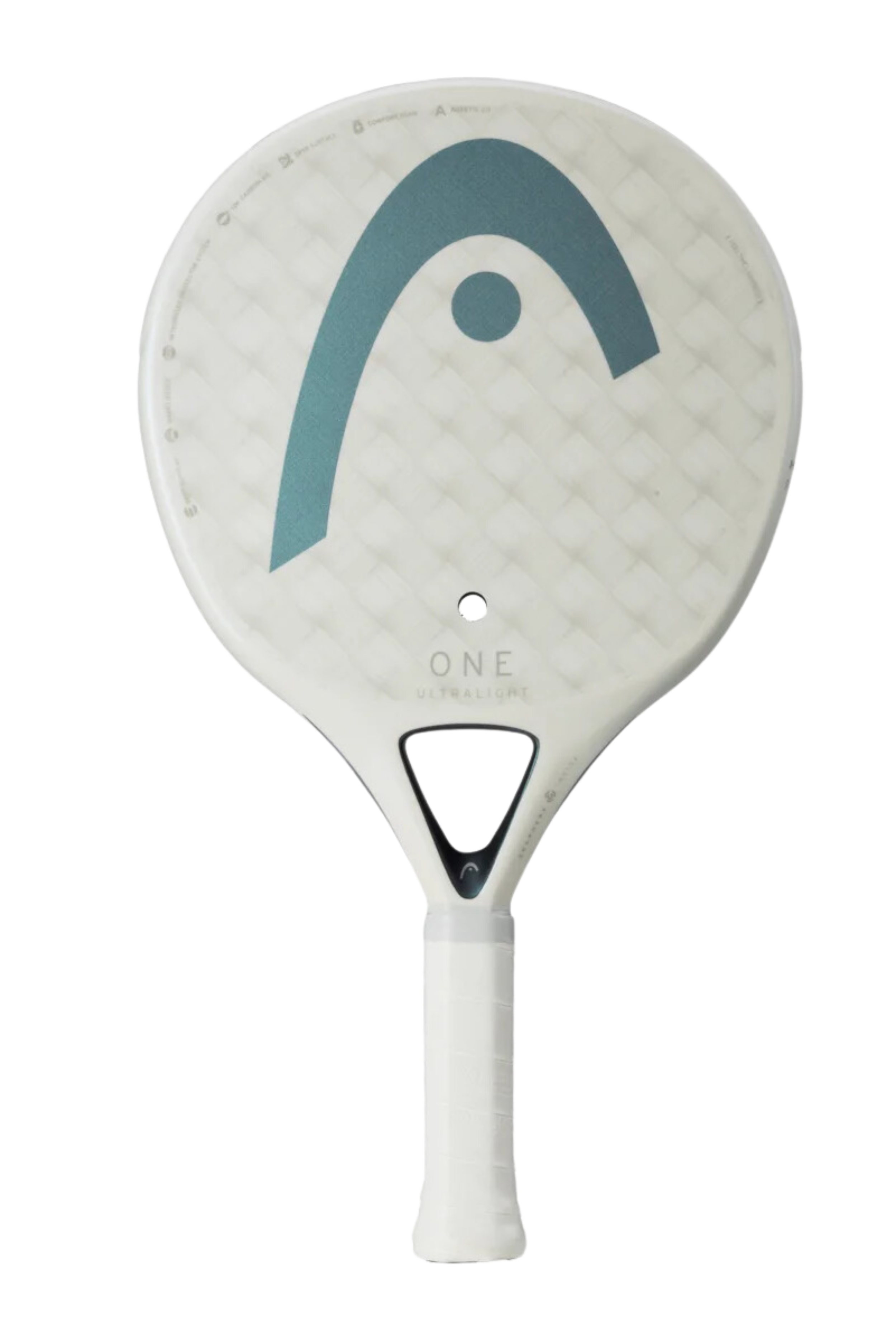 Hvid Head One Ultra Light White Padel Bat - Head Padel Bat