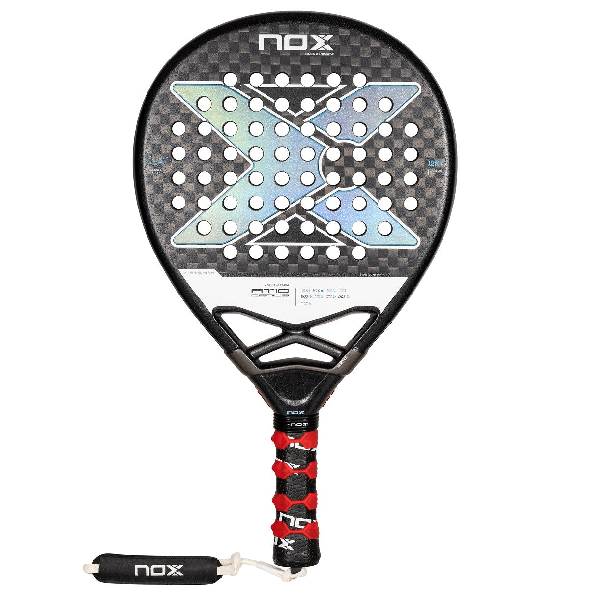 Nox At10 Genius 12k Luxury Agustin Tapia 2024 Padelbat - Nox Padel Bat  - 8436603195843