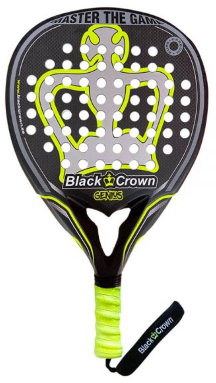 Sort Black Crown Genius Padelbat - Black Crown Padel Bat  - 8436572005341