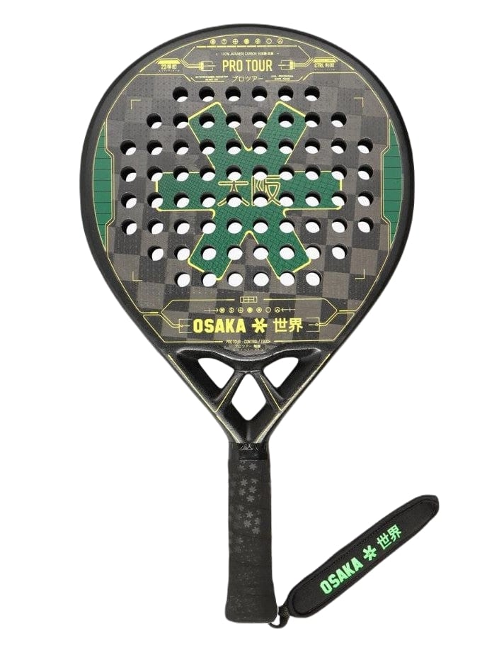 Grøn Osaka Pro Tour Control Touch 2023 Padelbat Green Yellow - Osaka Padel Bat  - 5404033225129