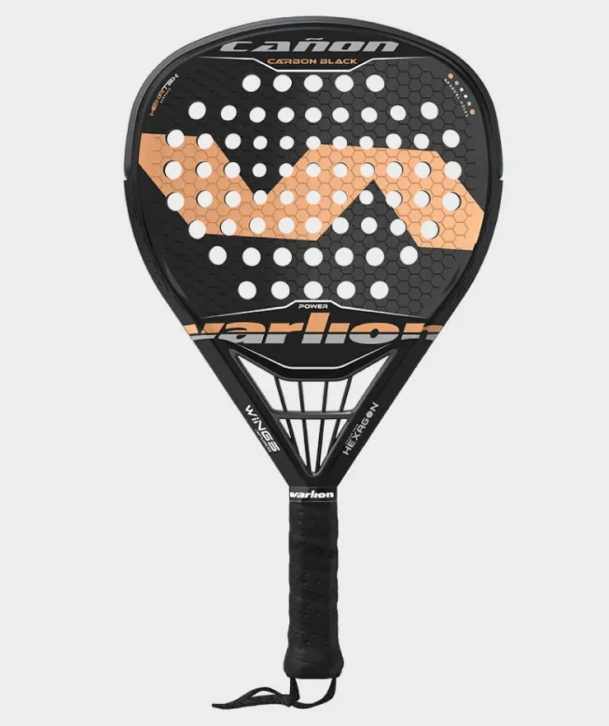 Sort Varlion Canon Difusor Carbon Black Padelbat - Varlion Padel Bat  - 8401001243915